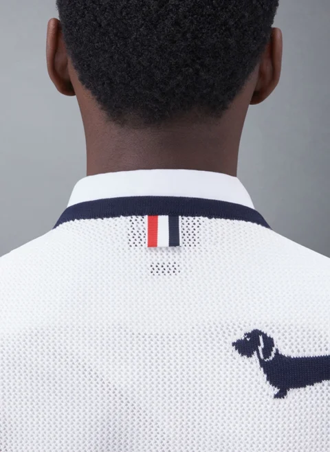 Жилетка от фино плетиво 'Hector' Thom Browne — снимка 6