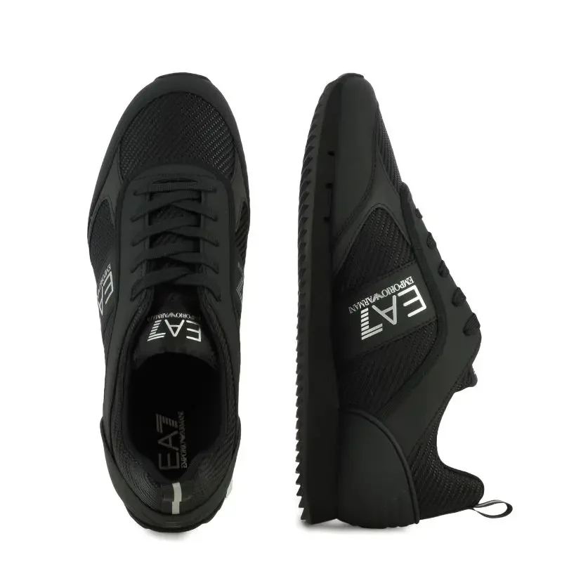 Мъжки Сникърс EA7 EMPORIO ARMANI – 7X000337-MZ186 BLACK/SILVER — снимка 5