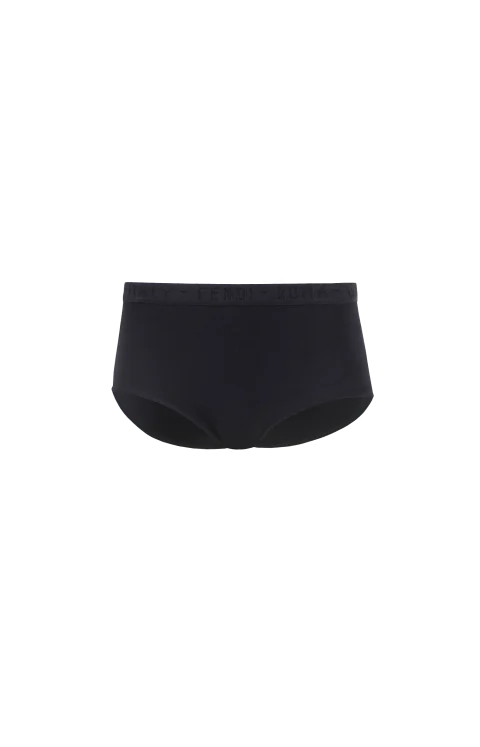 Logo Knitted Micro Shorts in Black
