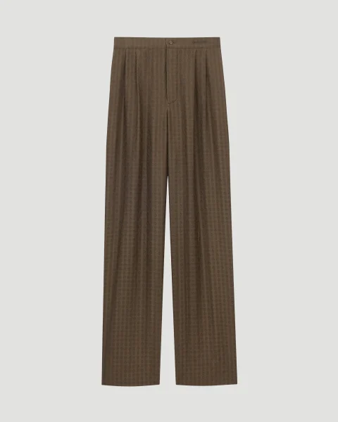 Pants in Silk Twill