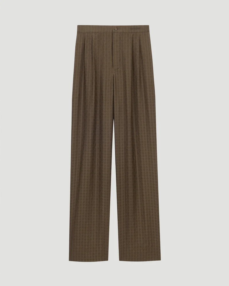 Pants in Silk Twill