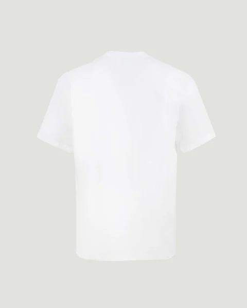 Cotton T-Shirt with Givenchy Patch in White — снимка 2