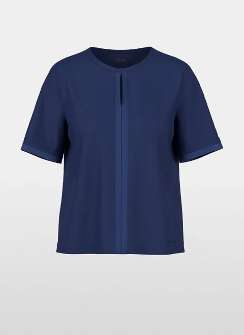 Тишърт с 'cut-out' детайл Marc Cain Collections — снимка 6