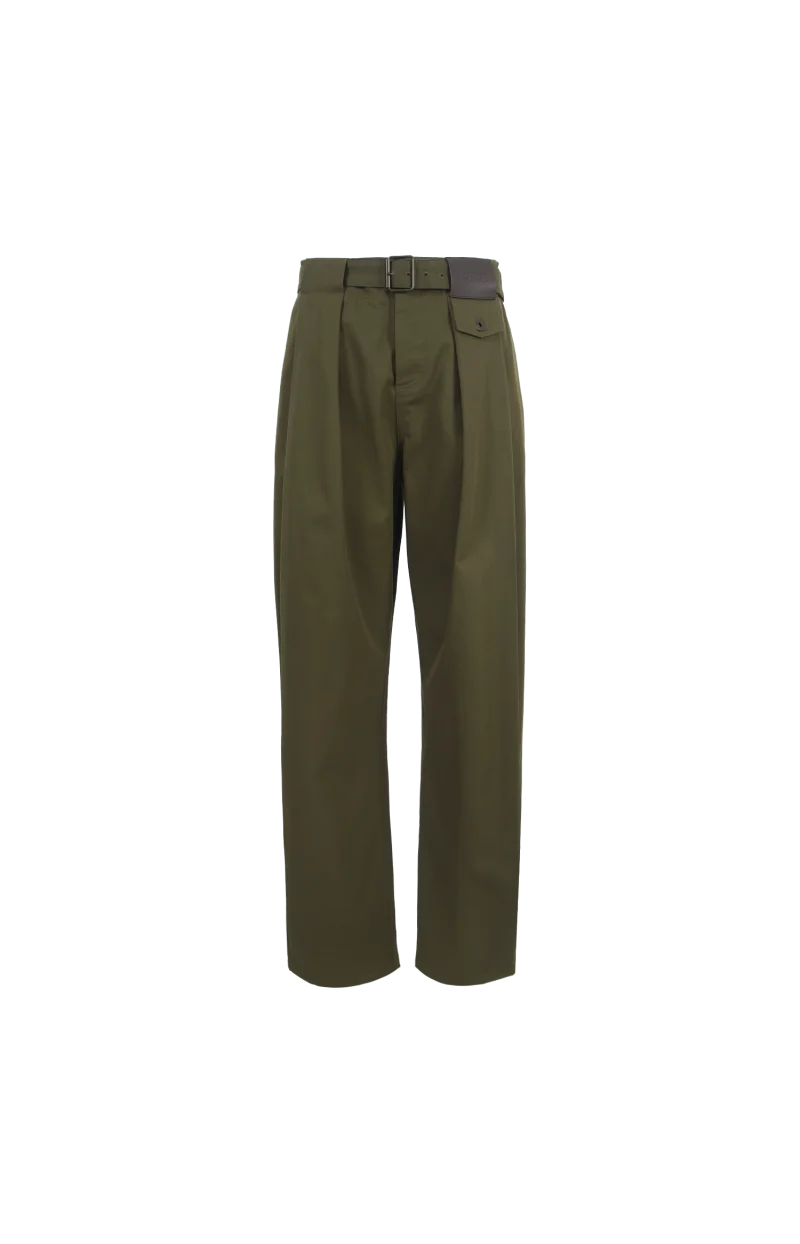 Trousers in Cotton and Silk