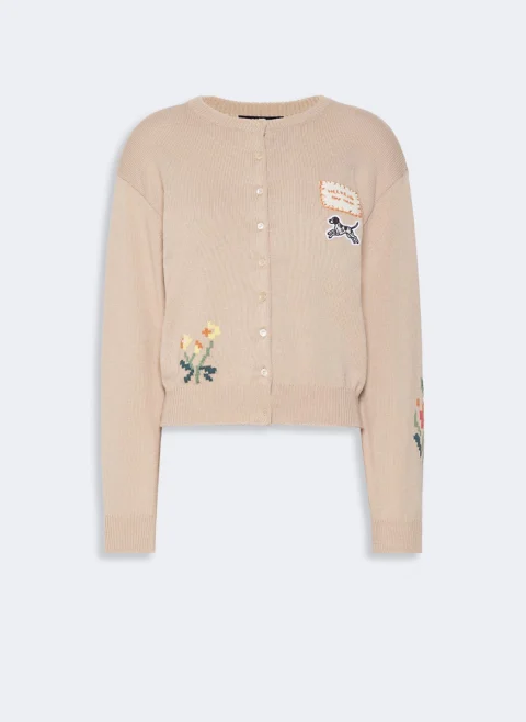 Жилетка с бродерия Weekend Max Mara Wkdteiera — снимка 12
