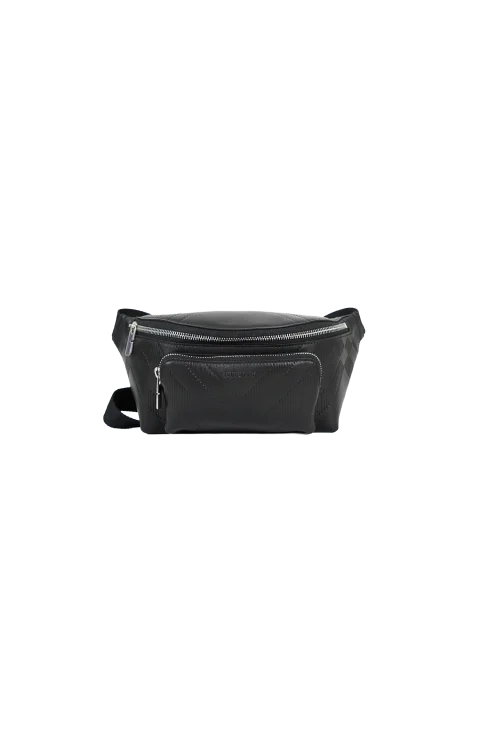 Belt Bag in Black Leather