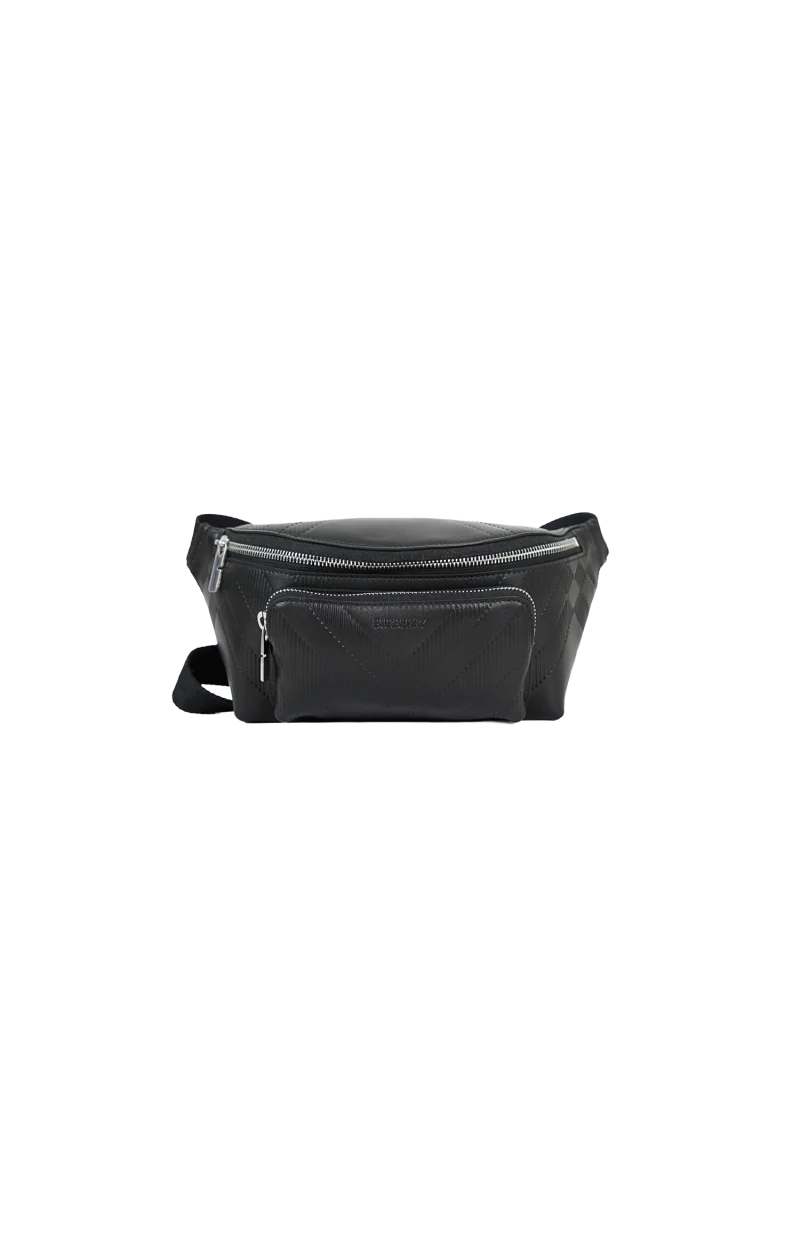Belt Bag in Black Leather