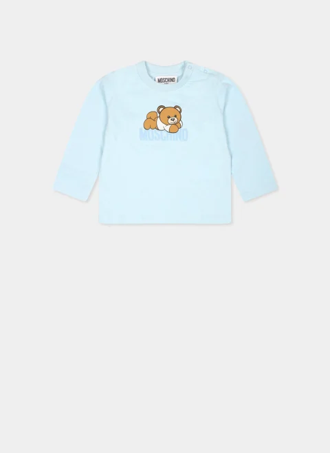 Блуза с принт 'Teddy Bear' Moschino Kids — снимка 4
