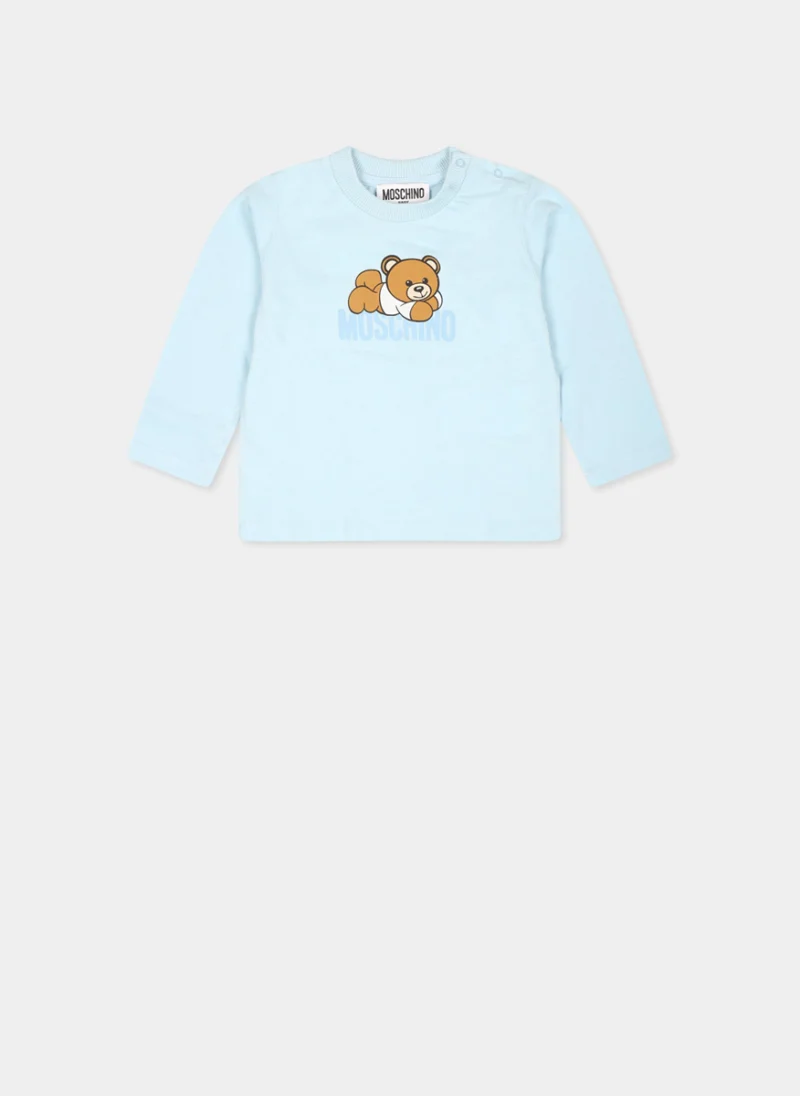 Блуза с принт 'Teddy Bear' Moschino Kids — снимка 4