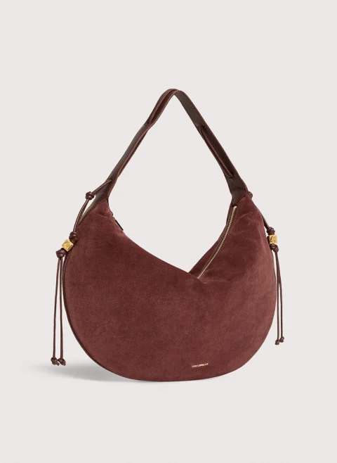 Велурена чанта Coccinelle Thess Large — снимка 2