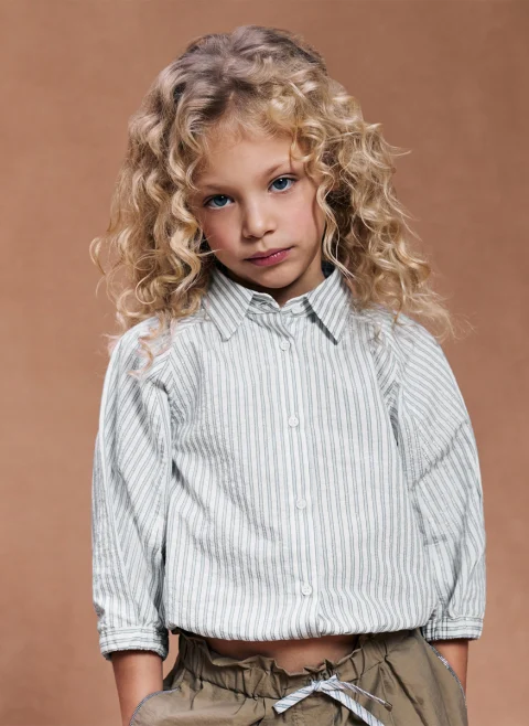 Раирана риза Brunello Cucinelli Kids 4-6 — снимка 5