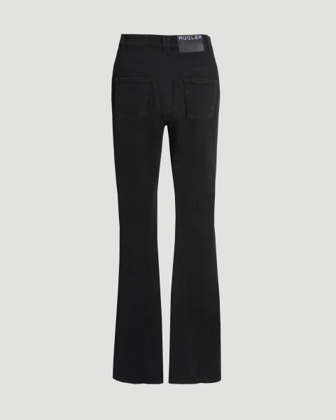Flared Jeans in Black — снимка 2