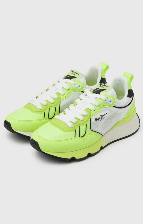 Спортни обувки BRIT PRO NEON с мрежести акценти — снимка 2