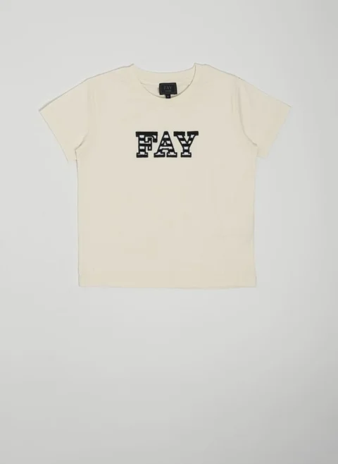 Тишърт с лого бродeрия Fay