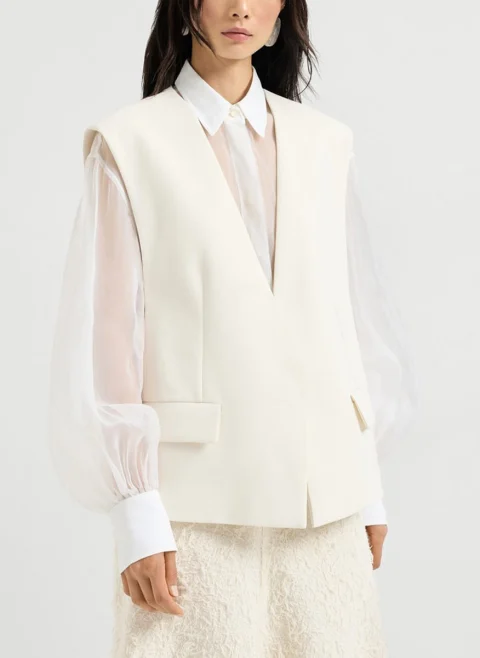 Елек `Double twill crêpe` Brunello Cucinelli