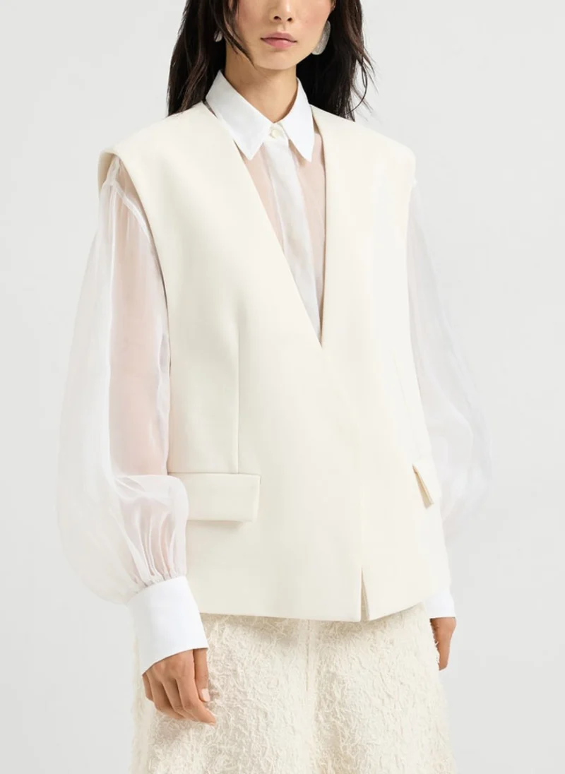 Елек `Double twill crêpe` Brunello Cucinelli