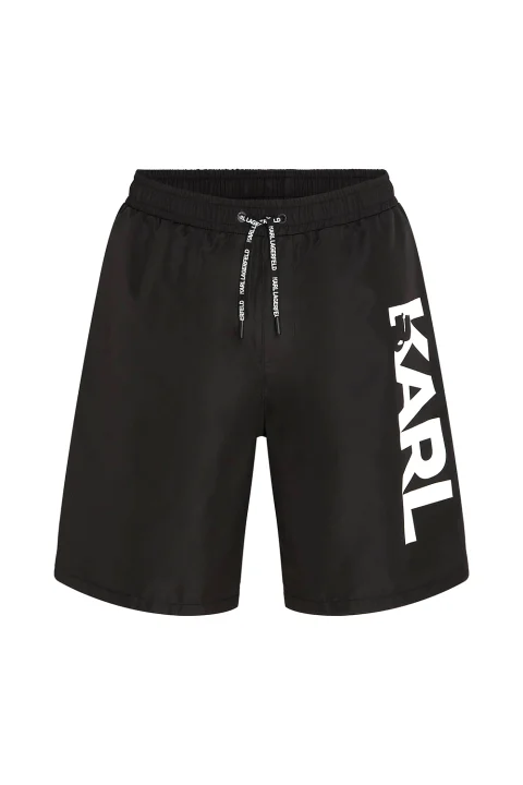 Бански Karl Logo Long Boardshorts A1M46009 999 black
