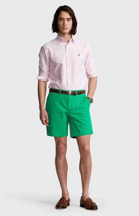 Зелени къси панталони BEDFORD — снимка 4