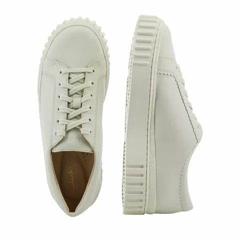 Дамски Сникърс CLARKS – 26177817 MAYHILL WALK OFF WHITE LEA — снимка 5