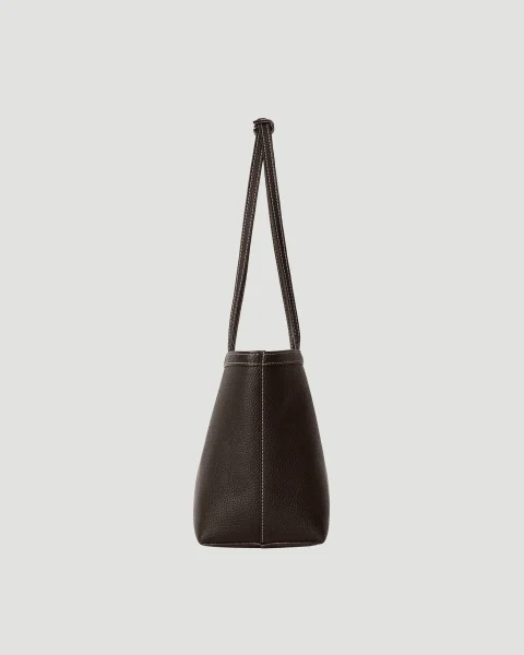Medium Park Tote Stitch Bag in Leather — снимка 3