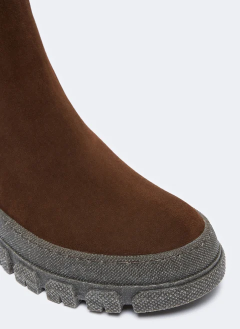 Велурени боти 'Chelsea' Weekend Max Mara Genepi — снимка 4