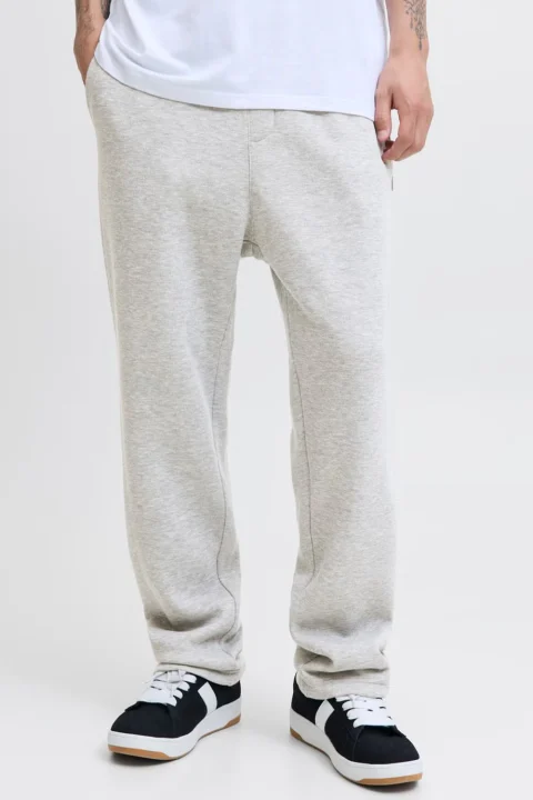 Долнище Jpstkane Bradley Uncuffed 12279134 BS000086 light grey melange — снимка 2