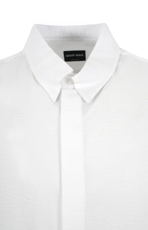 Regular Fit Shirt in Cotton Seersucker — снимка 2