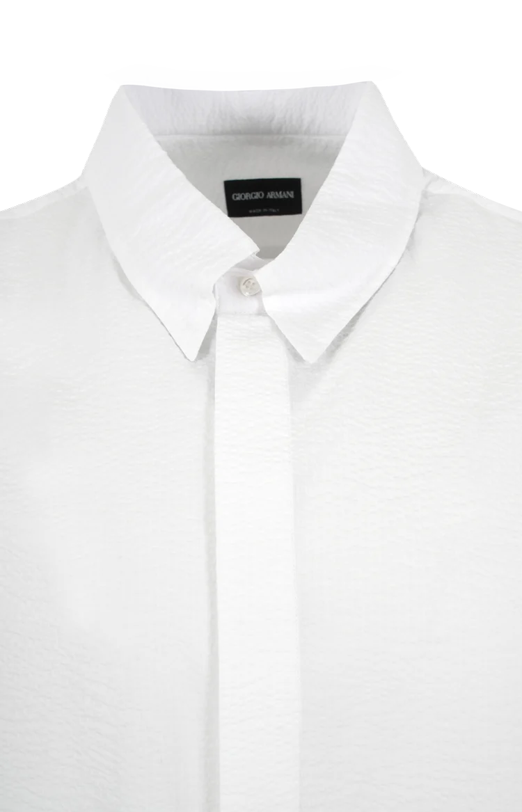 Regular Fit Shirt in Cotton Seersucker — снимка 2