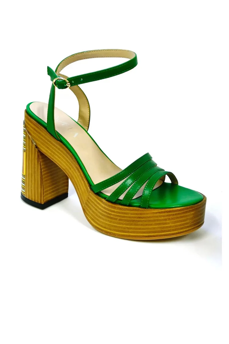 Сандали Positano Heels 0116001252 bs green — снимка 2