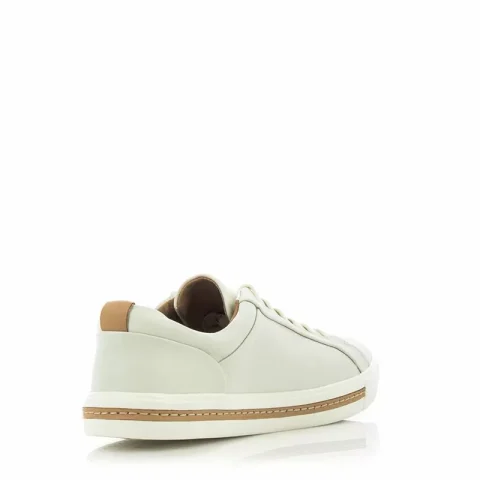 Дамски Сникърс CLARKS – 26140168 UN MAUI LACE WHITE LEATHER — снимка 4