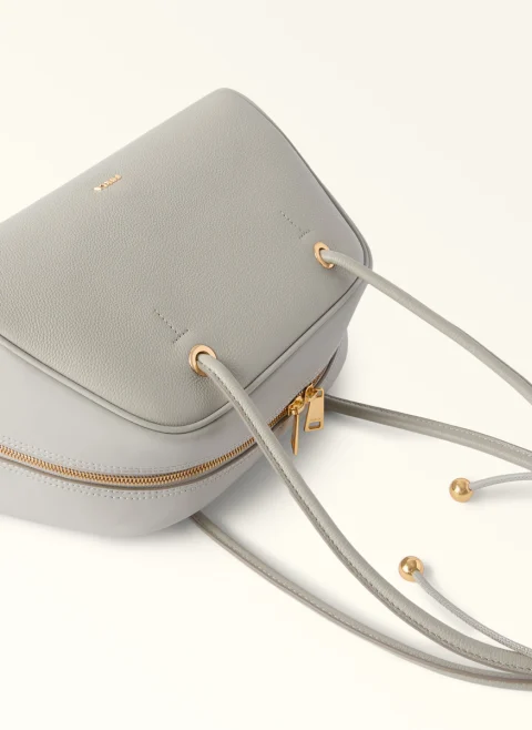 Чанта Furla Poppy Dome Stone Gray M — снимка 3