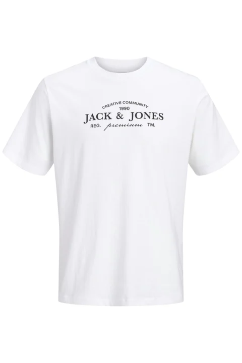 T-Shirt Jprblakevin Ss Fst 12298017 C-N100 white