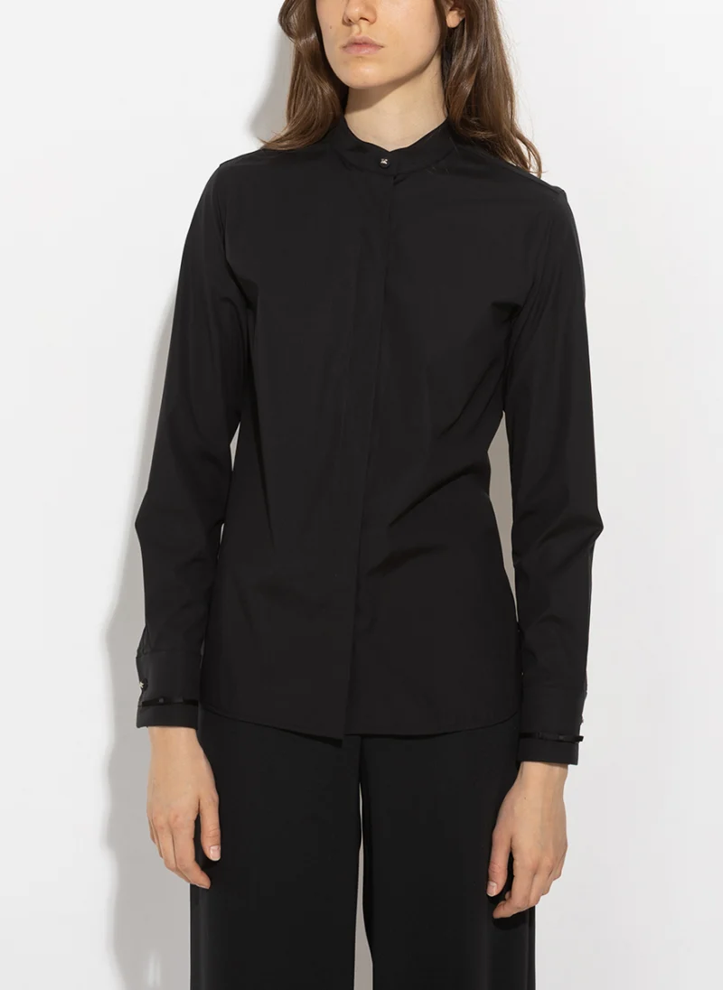 Риза от памучен поплин Max Mara Otranto — снимка 3