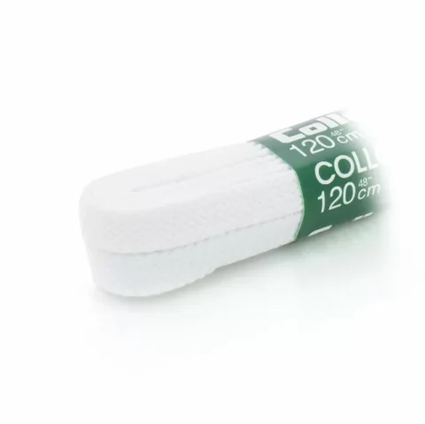 Плоски връзки за обувки 120 см COLLONIL бели – 9526-001 — снимка 2