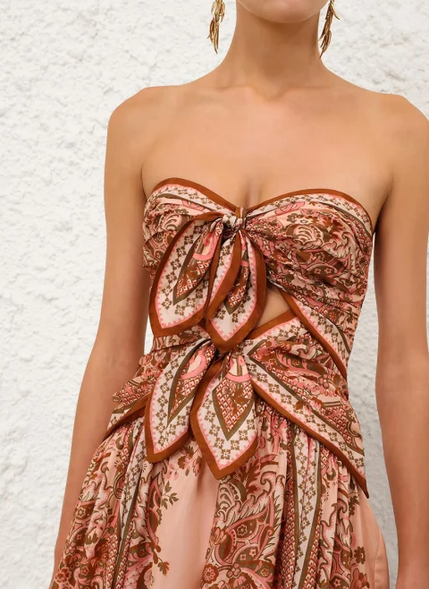 Копринена рокля с принт 'Aster Scarf' Zimmermann — снимка 4