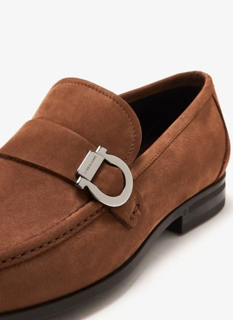 Мокасини с орнамент 'Gancini' Ferragamo — снимка 4