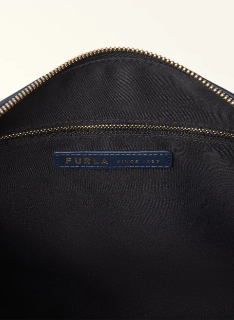 Велурена чанта Furla Debby Toni Espresso — снимка 3