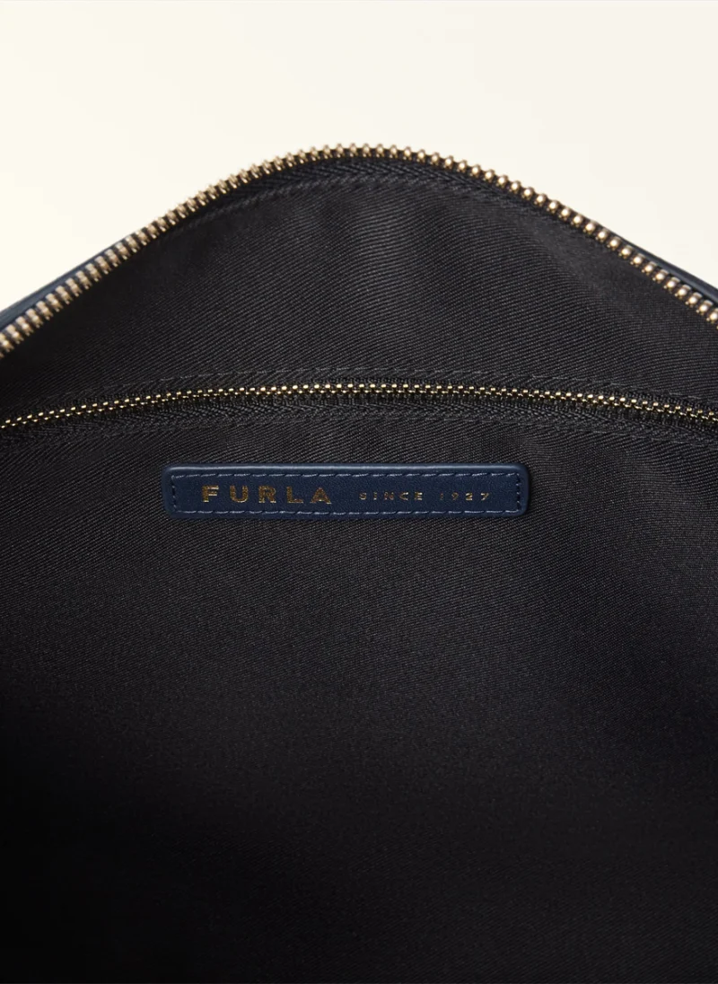 Велурена чанта Furla Debby Toni Espresso — снимка 3