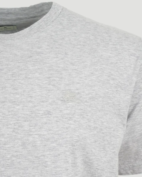 Cotton T-Shirt in Grey — снимка 2