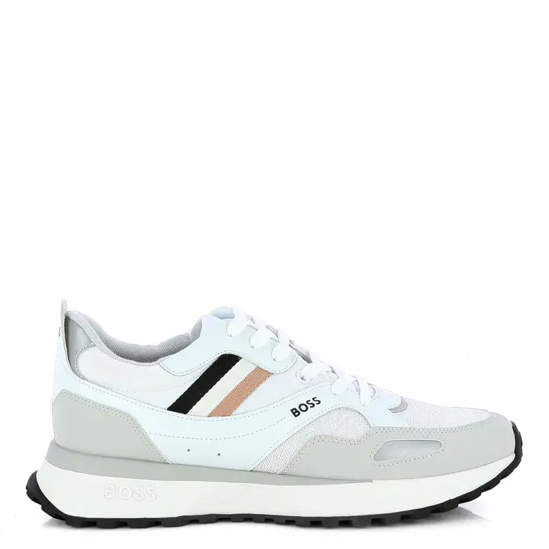 Мъжки Сникърс BOSS – 50498280 JONAH RUNN MX N WHITE