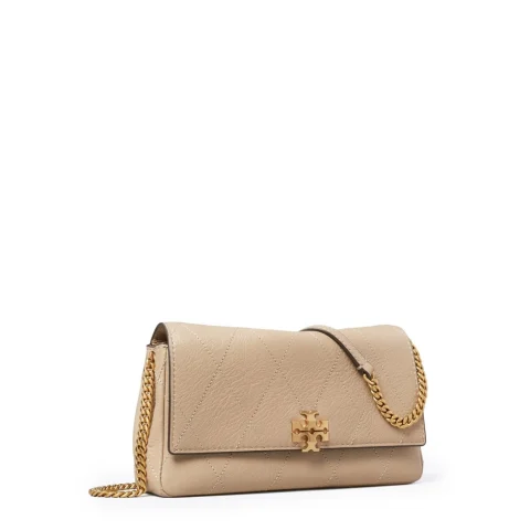 Дамска бежова чанта Charlie TORY BURCH — снимка 6