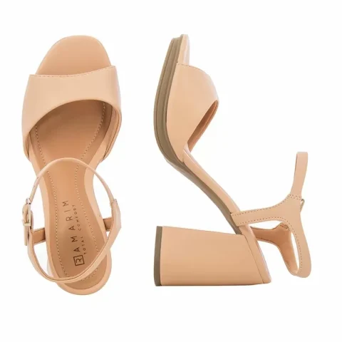 Дамски Сандали На Ток RAMARIM – 2259202-5 PEACH — снимка 5