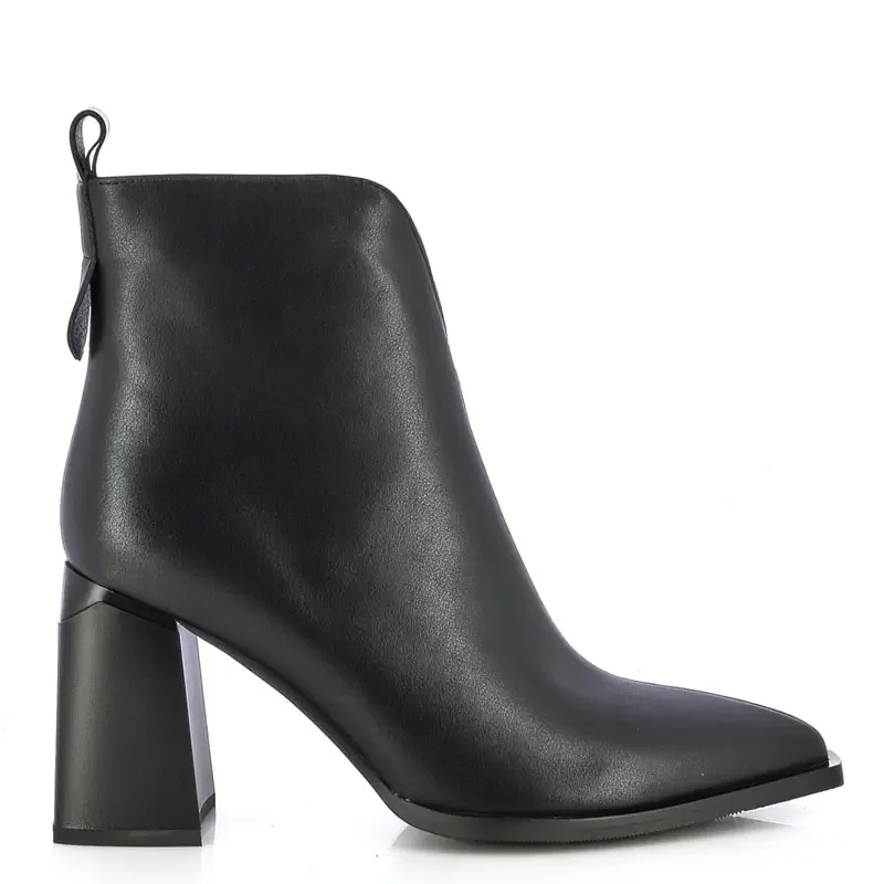 Дамски Боти На Ток CARLO FABIANI – 115662 BLACK LEATHER