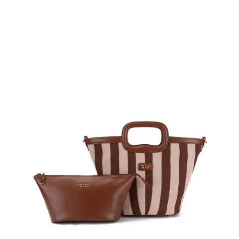 Дамска чанта с райе Pantelleria TOSCA BLU — снимка 8