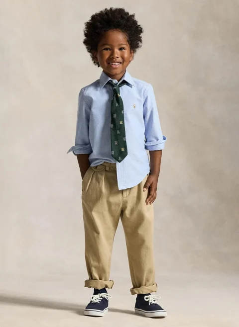 Риза с бродерия Ralph Lauren Kids 2-7
