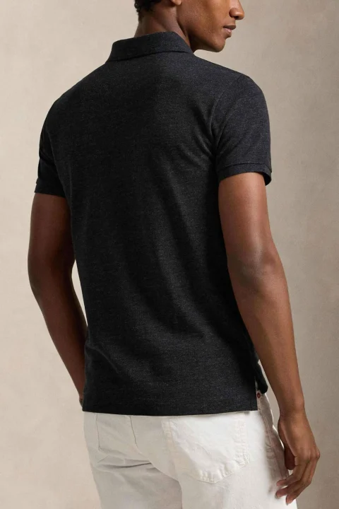 Polo Basic Mesh-Ssl-Knt 710680784201 001 black — снимка 2