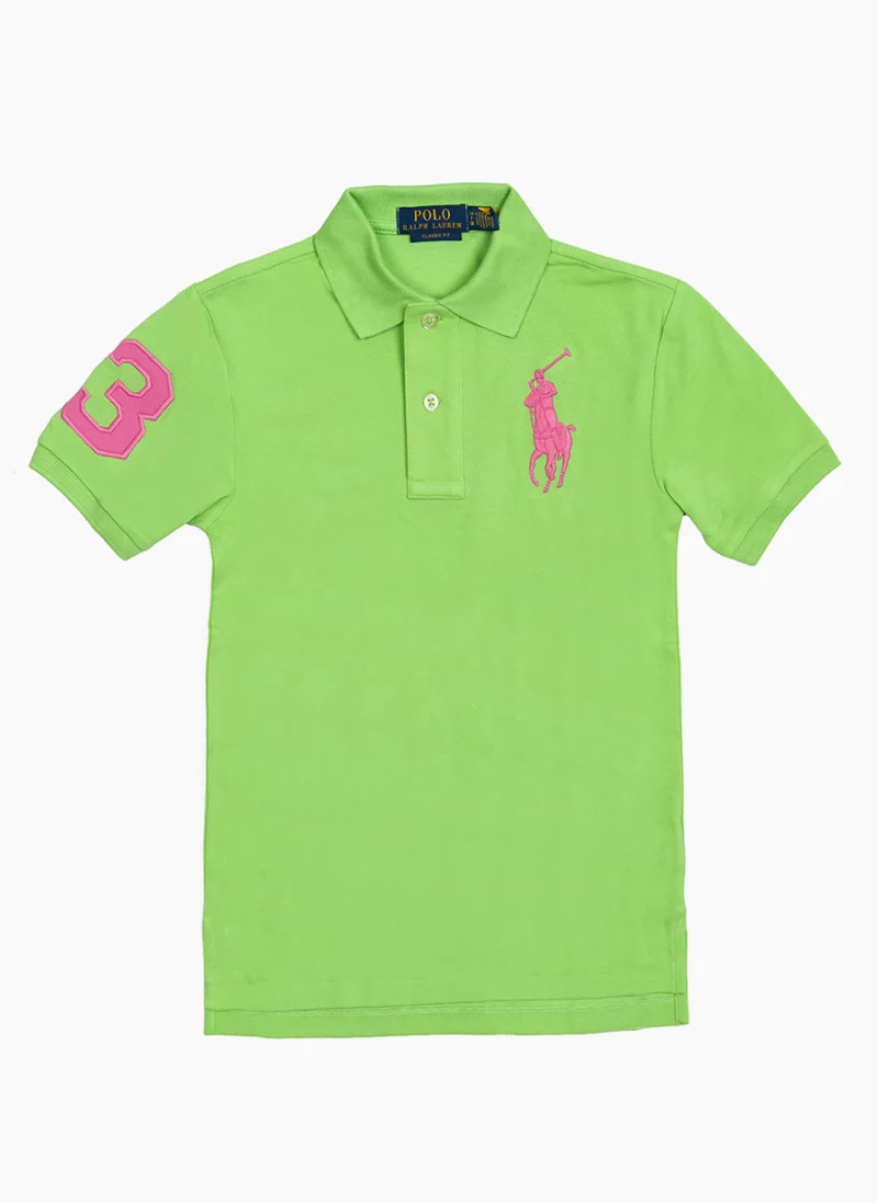 Полошърт с бродерия Ralph Lauren Kids 7-14