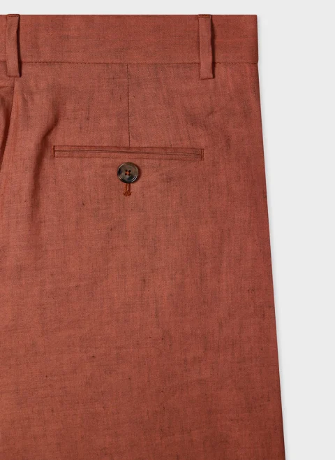 Панталон от лен и вълна Paul Smith — снимка 4