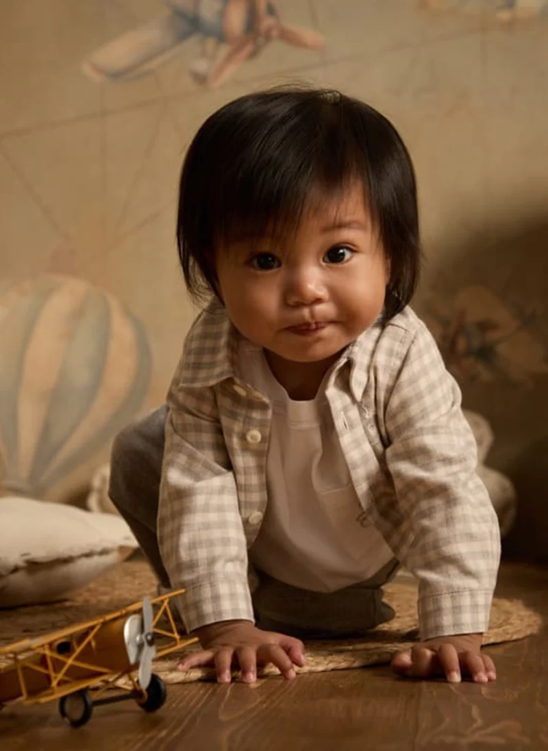Риза с бродерия Brunello Cucinelli Kids 9-18M — снимка 6