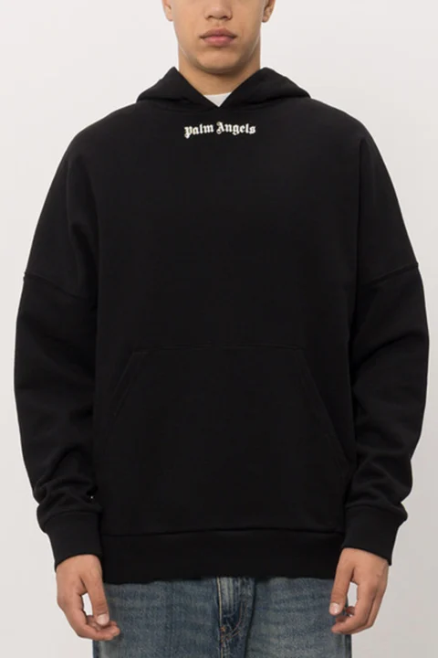 Суичър Classic Logo Over Hoodie PAMBB002FL001-1003 black-off white — снимка 2